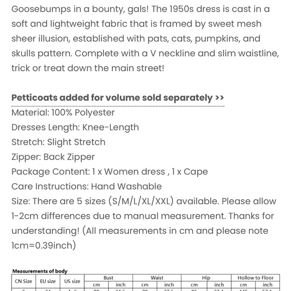 Halloween Dress - Picture 2 of 4